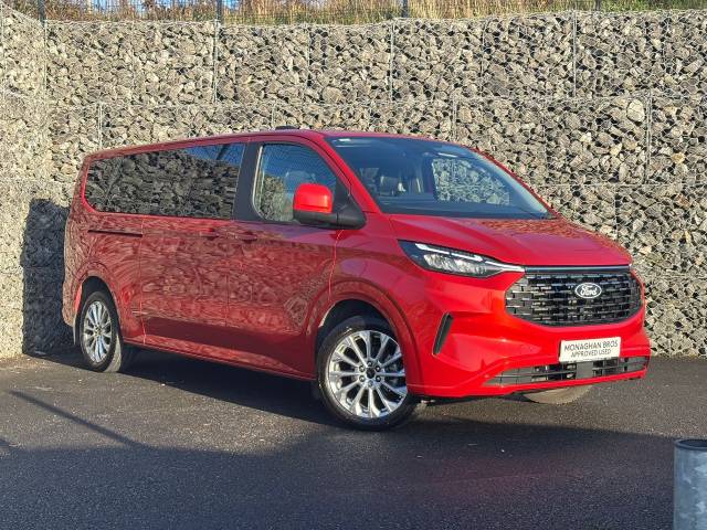 Ford Tourneo Custom 2.0 EcoBlue 170ps H1 Titanium 9 seater Auto Minibus Diesel Red